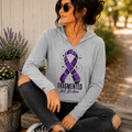 Fragmented Not Broken Epilepsy Awareness Hooded Long Sleeve Tee