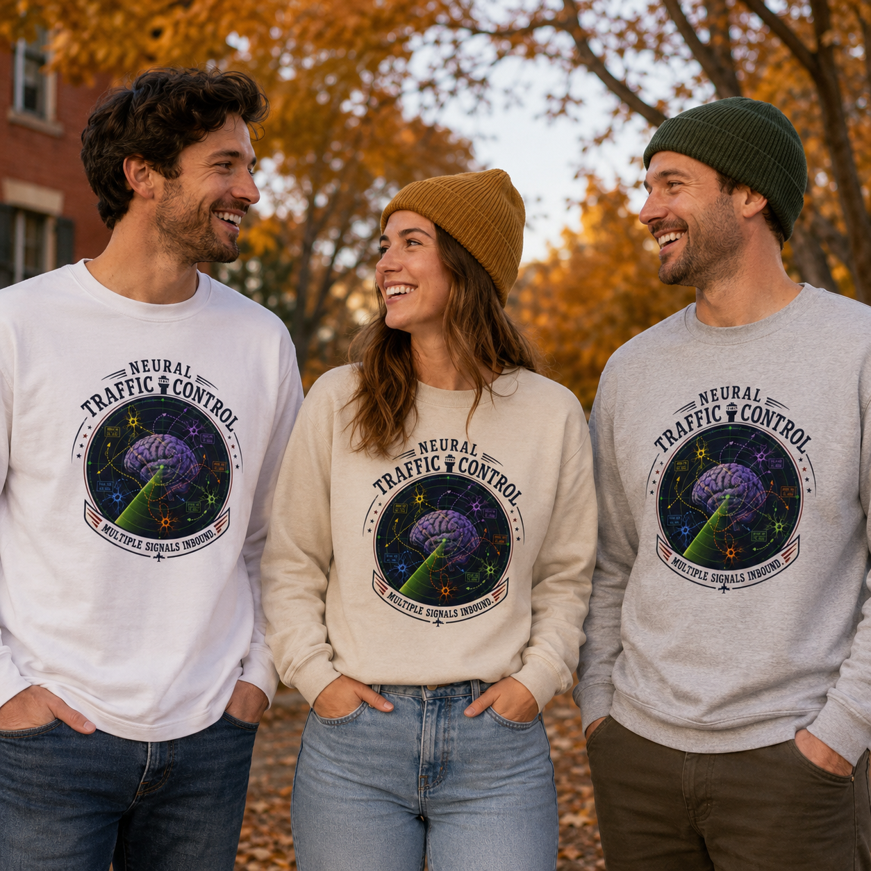 Neural Traffic Control Champion Sweatshirt | Brain Radar Crewneck