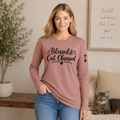Blessed & Cat Obsessed Women's Long Sleeve Shirt