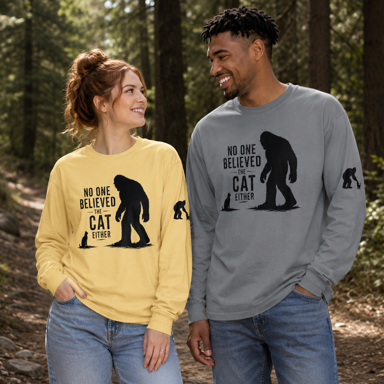 No One Believed the Cat Either Long Sleeve Shirt