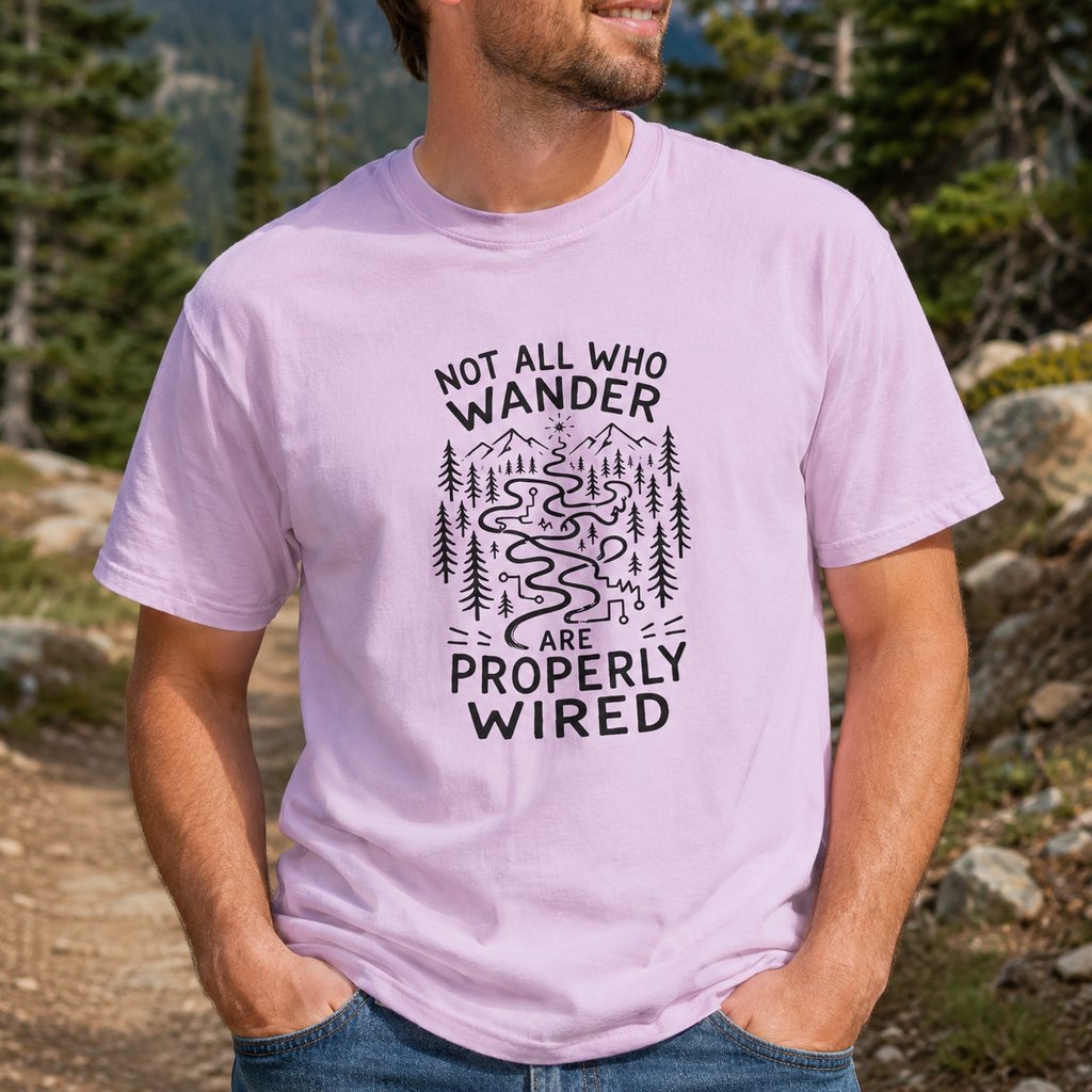 Not All Who Wander Are Properly Wired Epilepsy Awareness T-Shirt