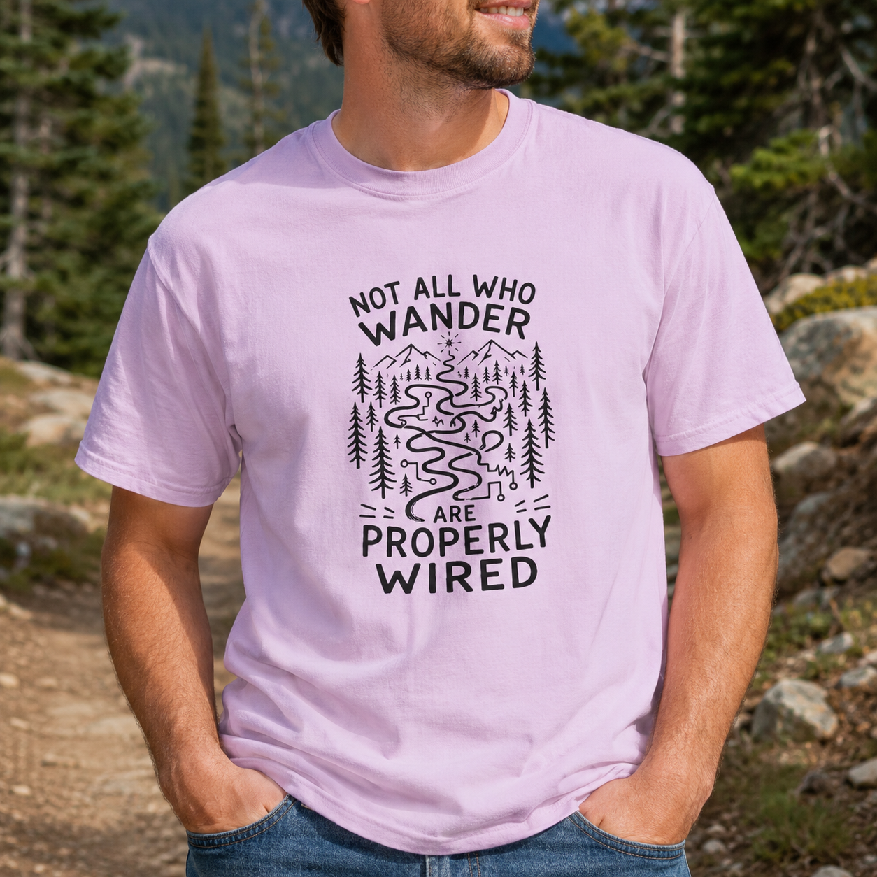 Not All Who Wander Are Properly Wired Epilepsy Awareness T-Shirt
