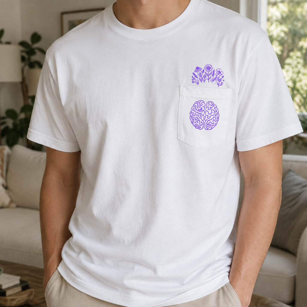 Mind in Bloom Epilepsy Awareness Pocket T-Shirt