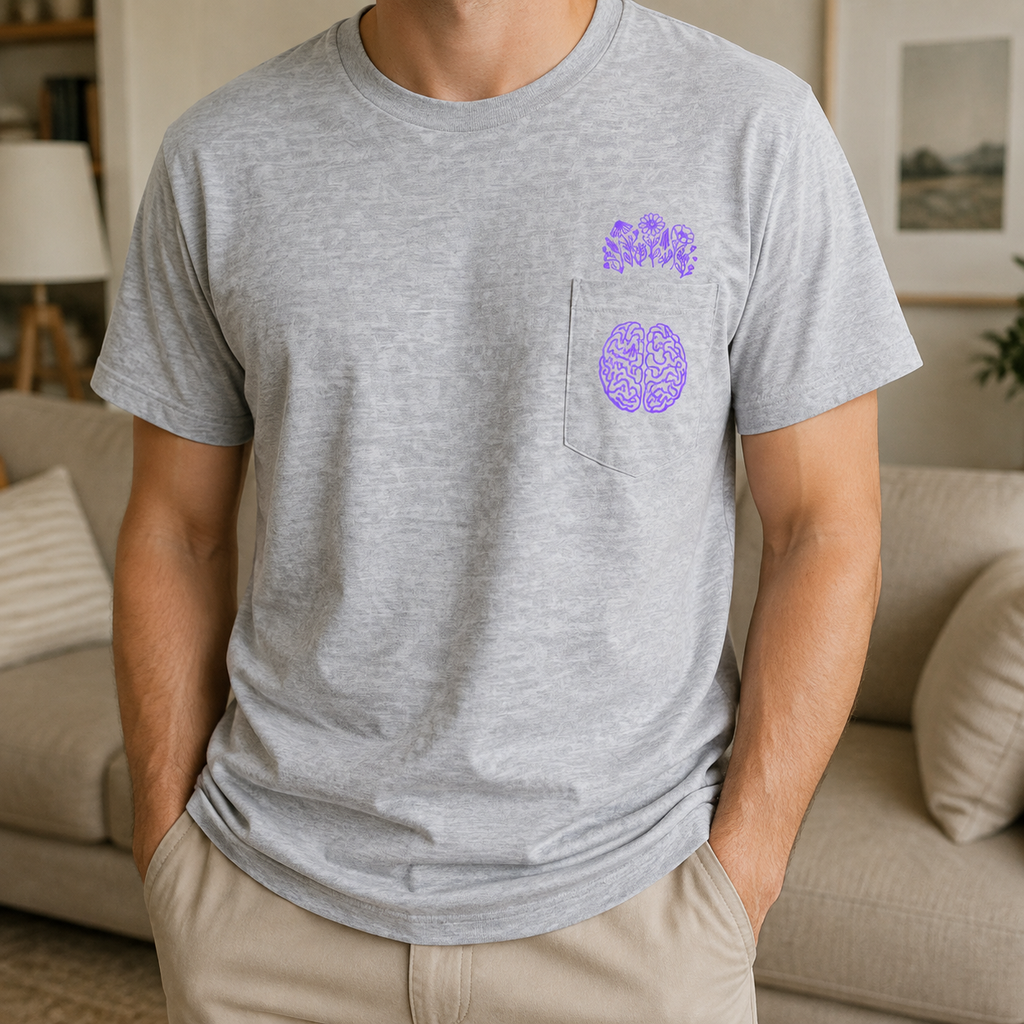 Mind in Bloom Epilepsy Awareness Pocket T-Shirt