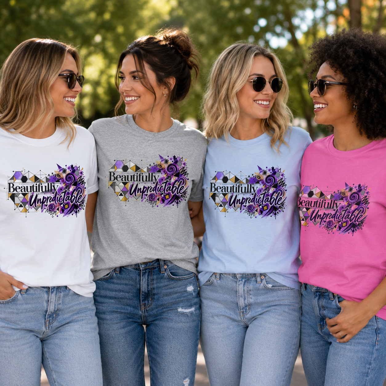 Beautifully Unpredictable Epilepsy Awareness Women’s T-Shirt