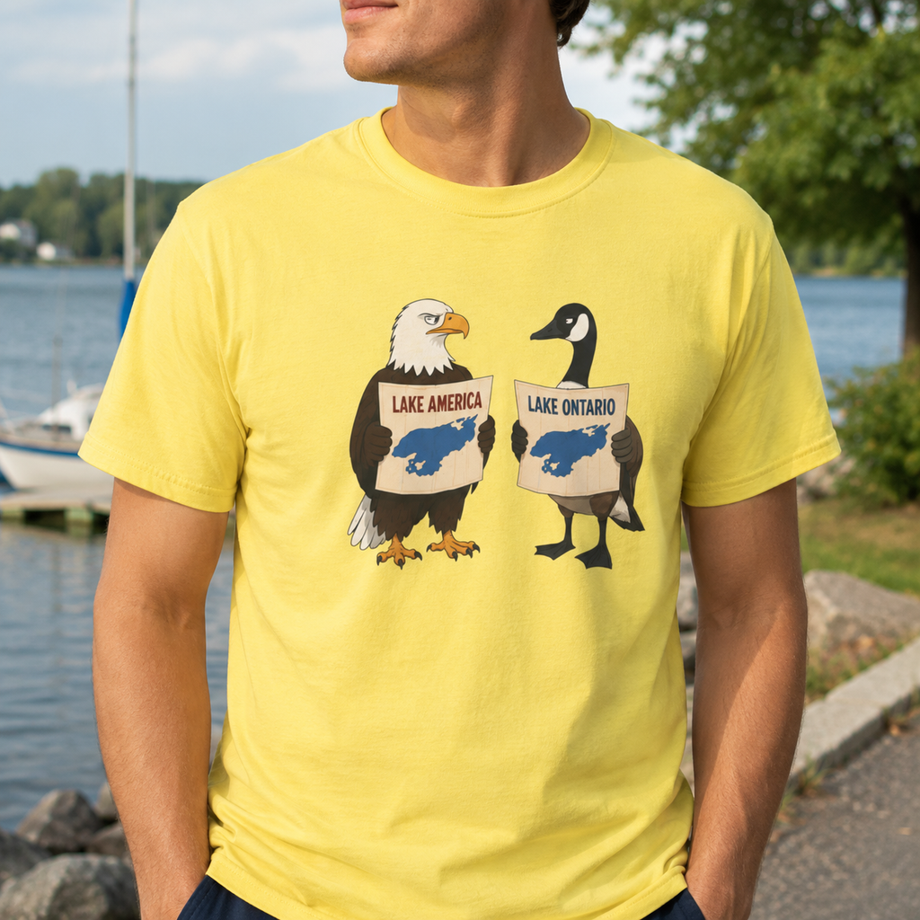Lake America vs. Lake Ontario Eagle and Goose T-Shirt