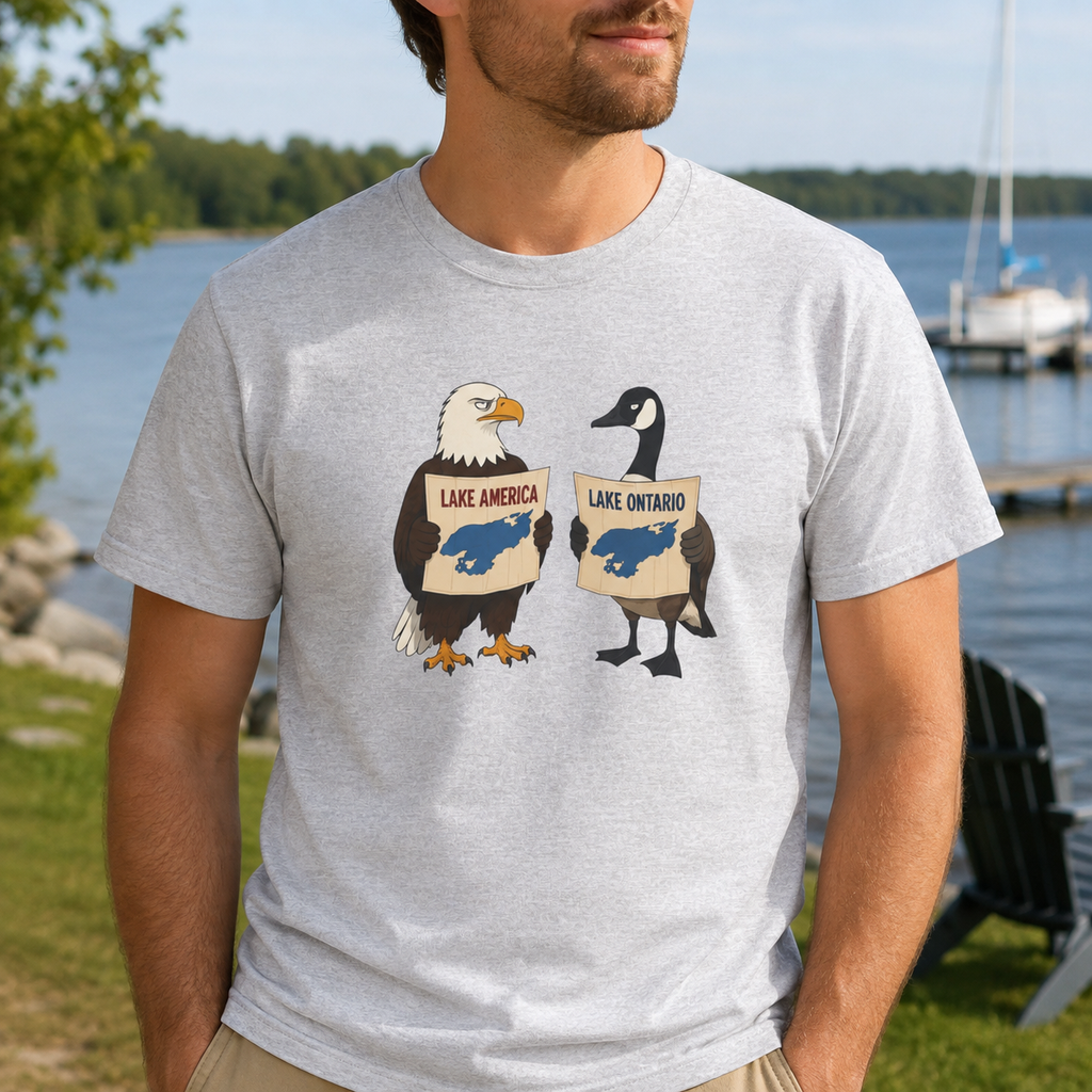 Lake America vs. Lake Ontario Eagle and Goose T-Shirt