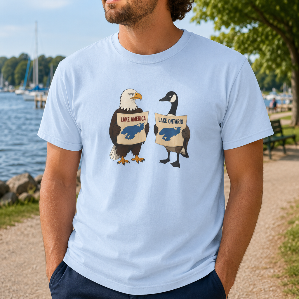 Lake America vs. Lake Ontario Eagle and Goose T-Shirt