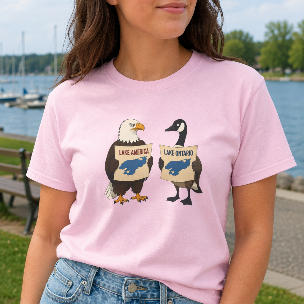 Lake America vs. Lake Ontario Eagle and Goose T-Shirt