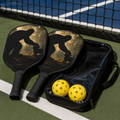 Bigfoot & Cat Unexpected Friends Pickleball Paddle Set (2 Paddles + 2 Balls)