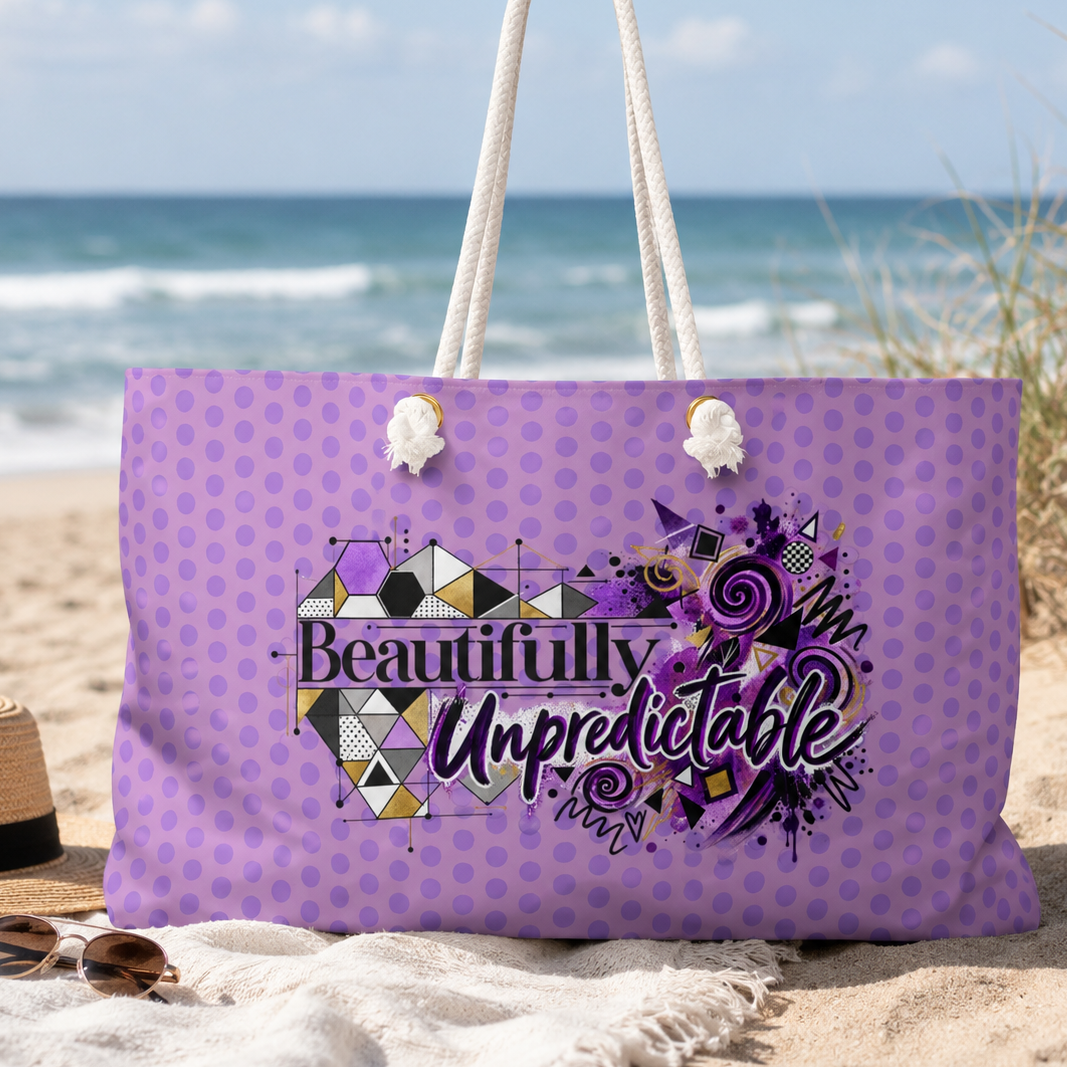 Beautifully Unpredictable Epilepsy Awareness Weekender Bag