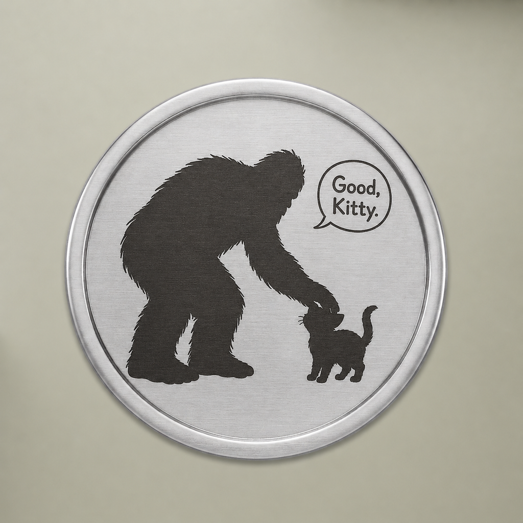 Good, Kitty Sasquatch & Cat Engraved Golf Ball Marker