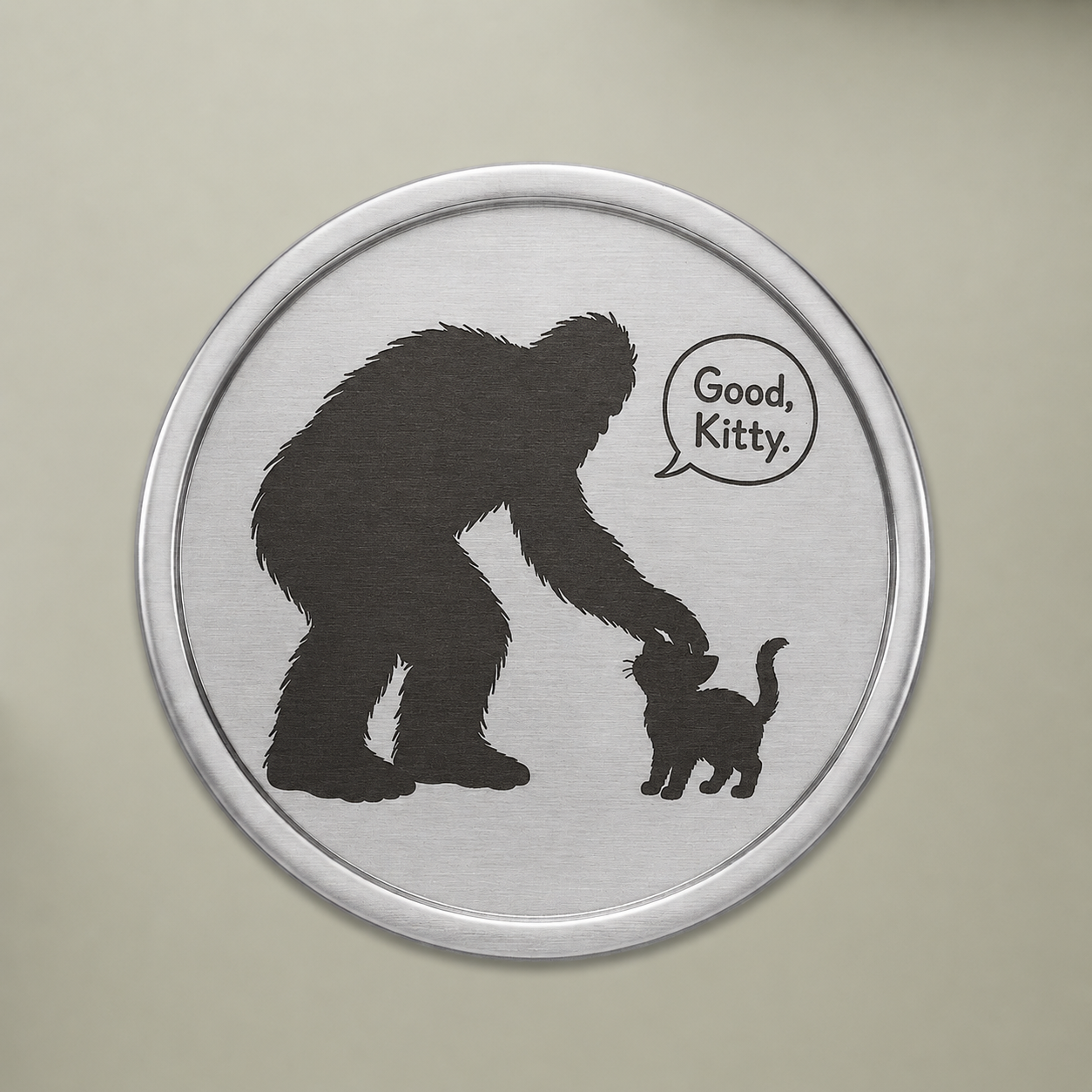 Good, Kitty Sasquatch & Cat Engraved Golf Ball Marker