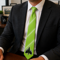 Hide & Seek Bigfoot and Cat Necktie | Forest Cryptid Tie