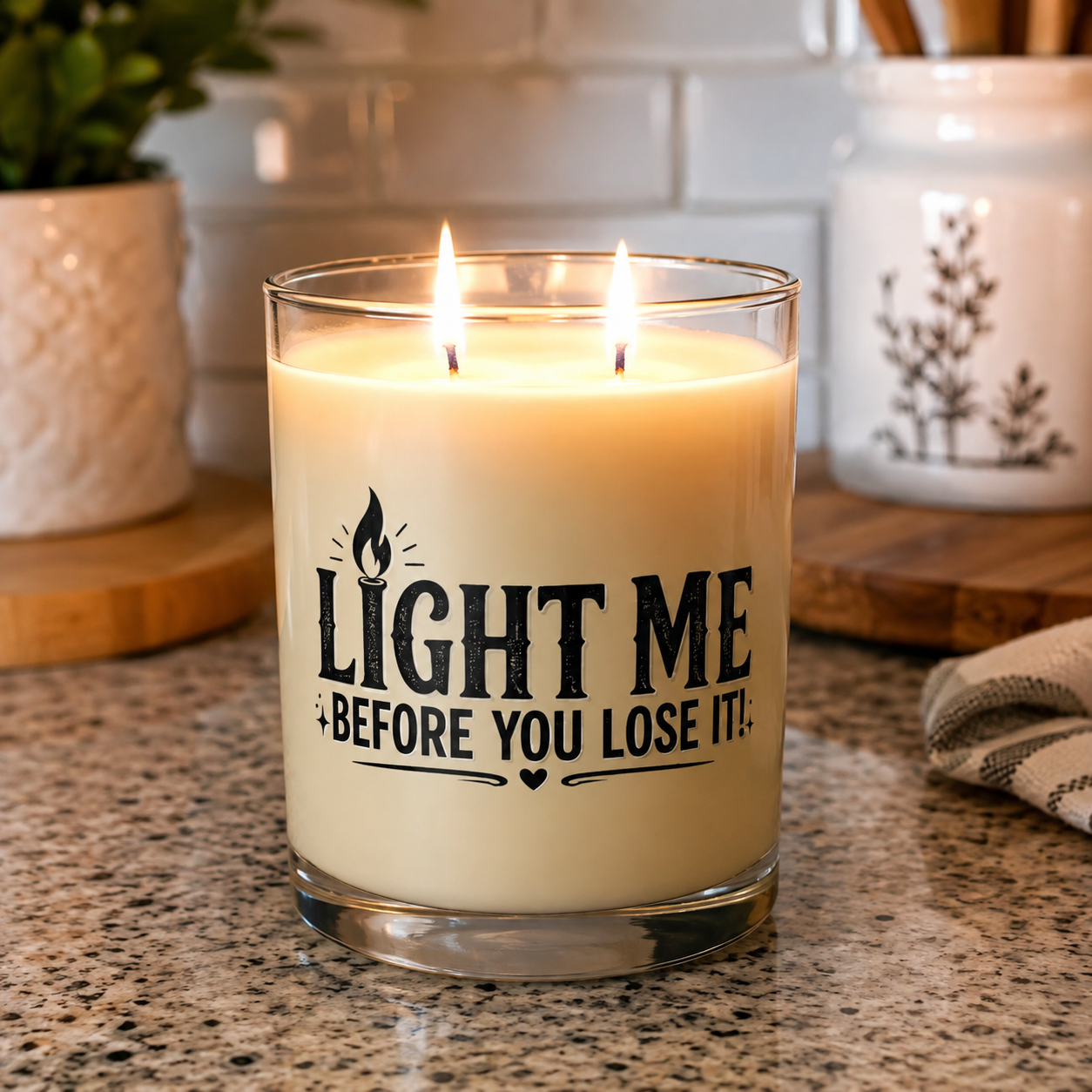 “Light Me Before You Lose It!” Funny Soy Candle, 11oz