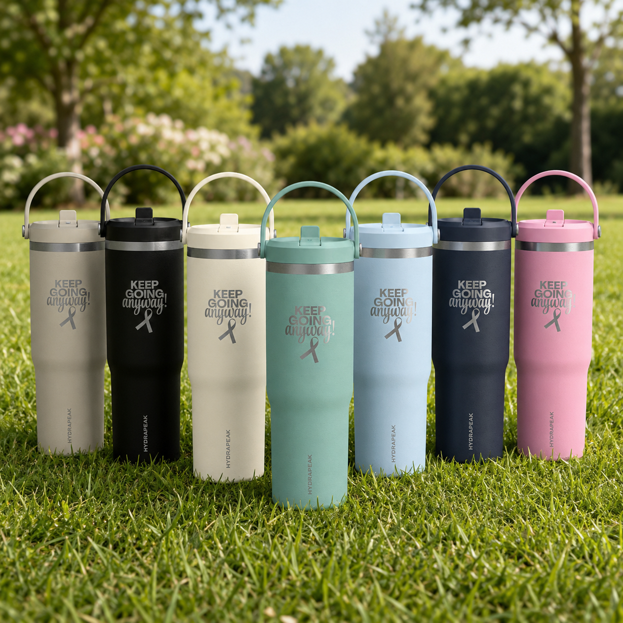 Keep Going Anyway Engraved 32 oz Insulated Tumbler