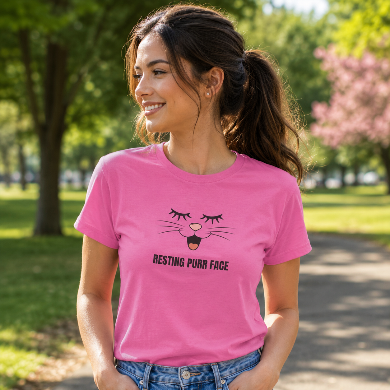 Resting Purr Face Women’s T-Shirt