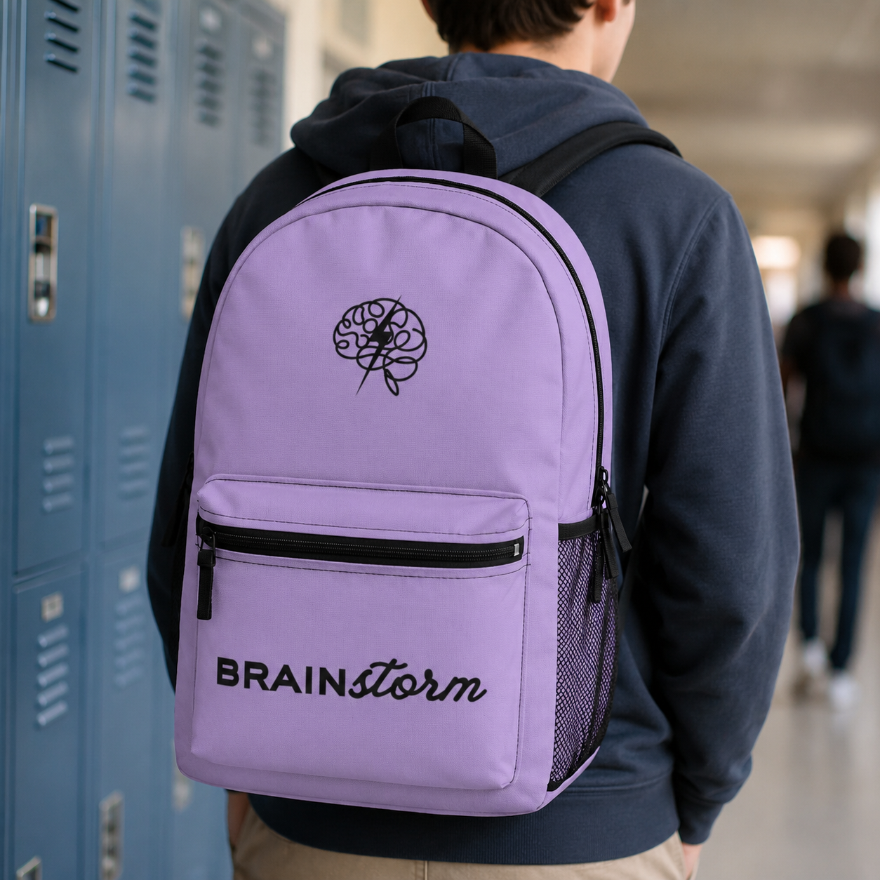 BRAINstorm Epilepsy Awareness Backpack | Purple Everyday Daypack