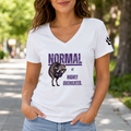 Normal Is Highly Overrated Jimothy Women’s V-Neck T-Shirt