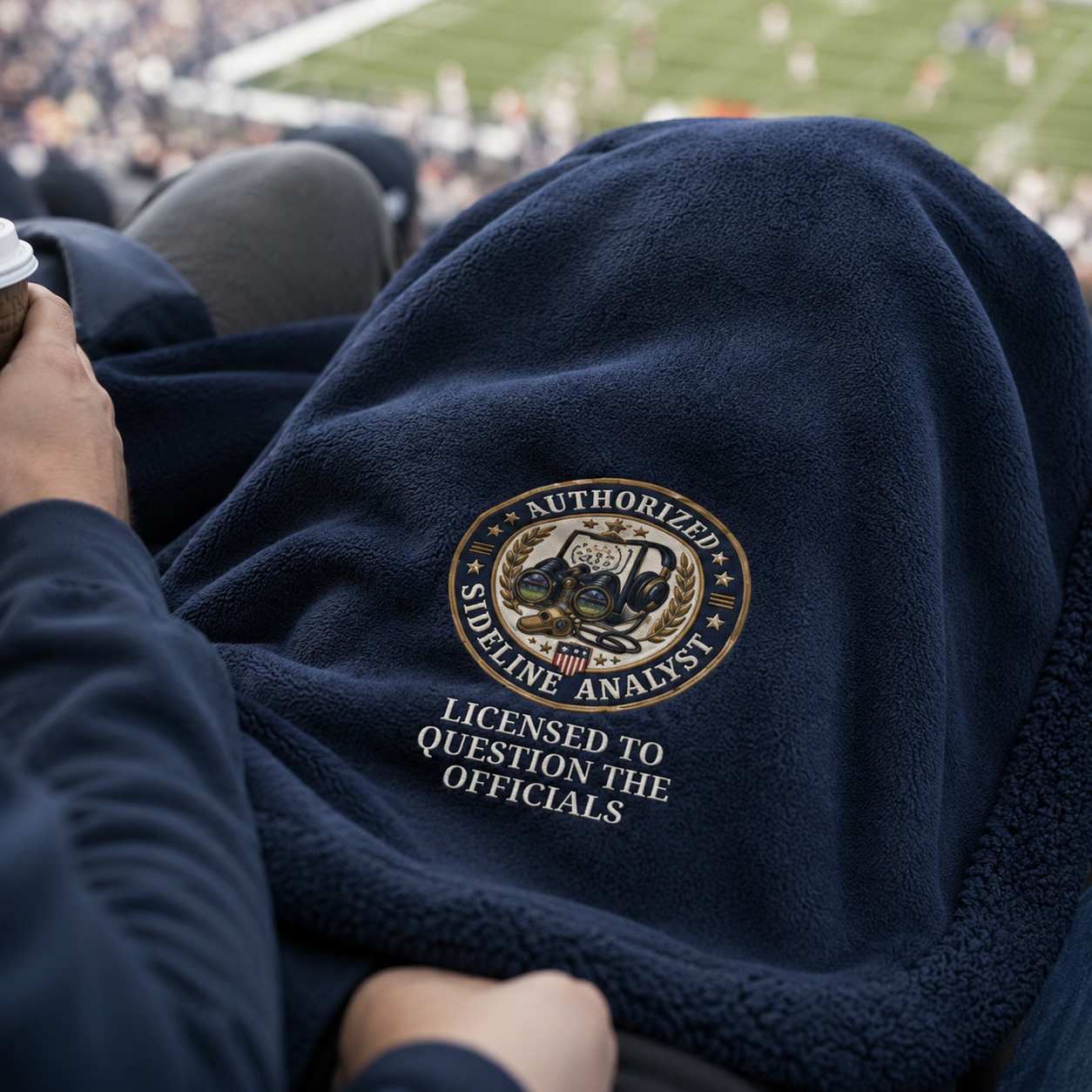Authorized Sideline Analyst Sherpa Stadium Blanket