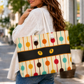 Peeking Cat Eyes Retro Weekender Bag