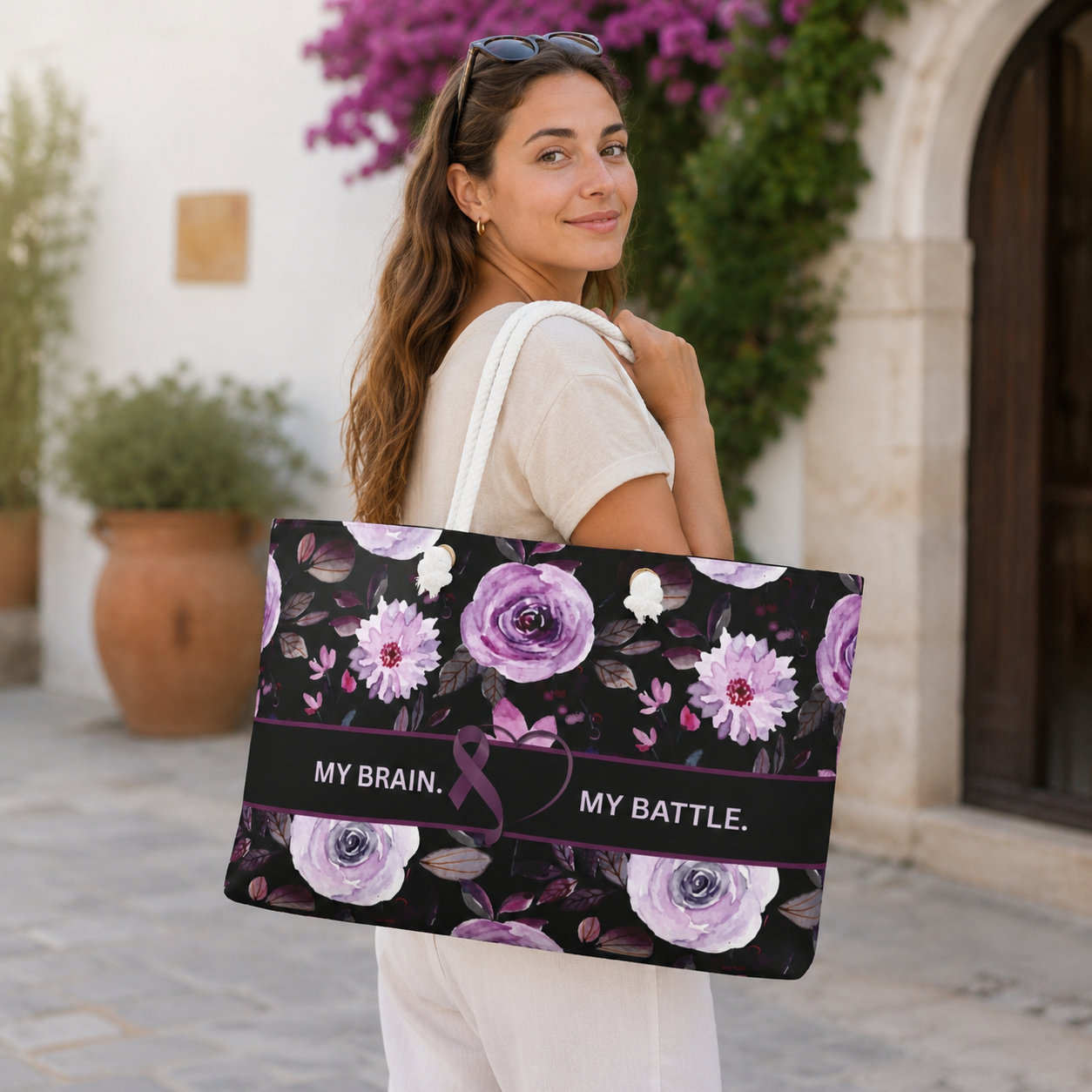 My Brain, My Battle Epilepsy Awareness Weekender Bag