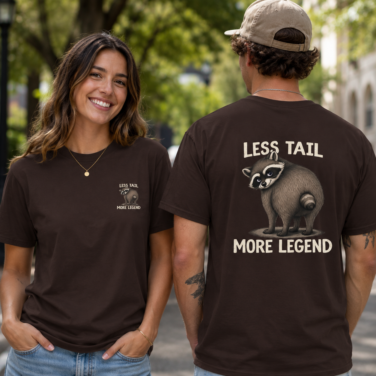 Less Tail, More Legend Jimothy Raccoon T-Shirt