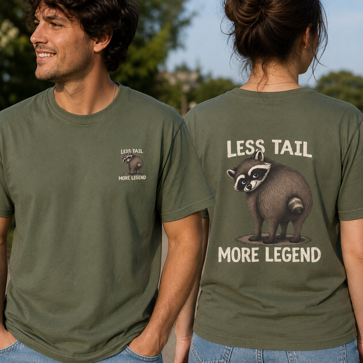 Less Tail, More Legend Jimothy Raccoon T-Shirt