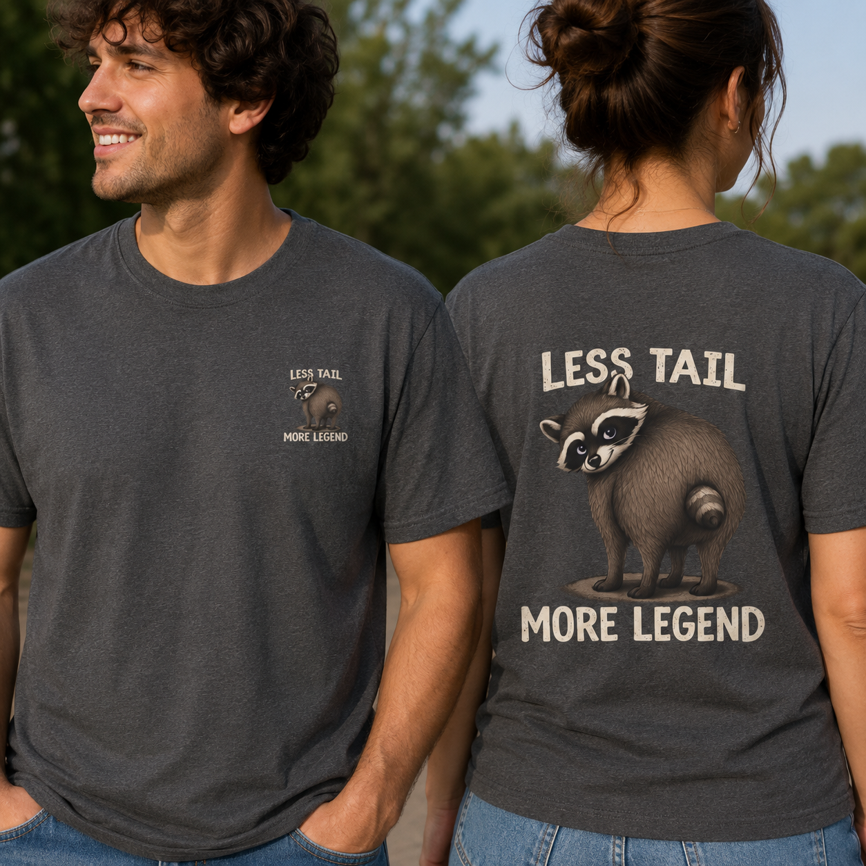 Less Tail, More Legend Jimothy Raccoon T-Shirt