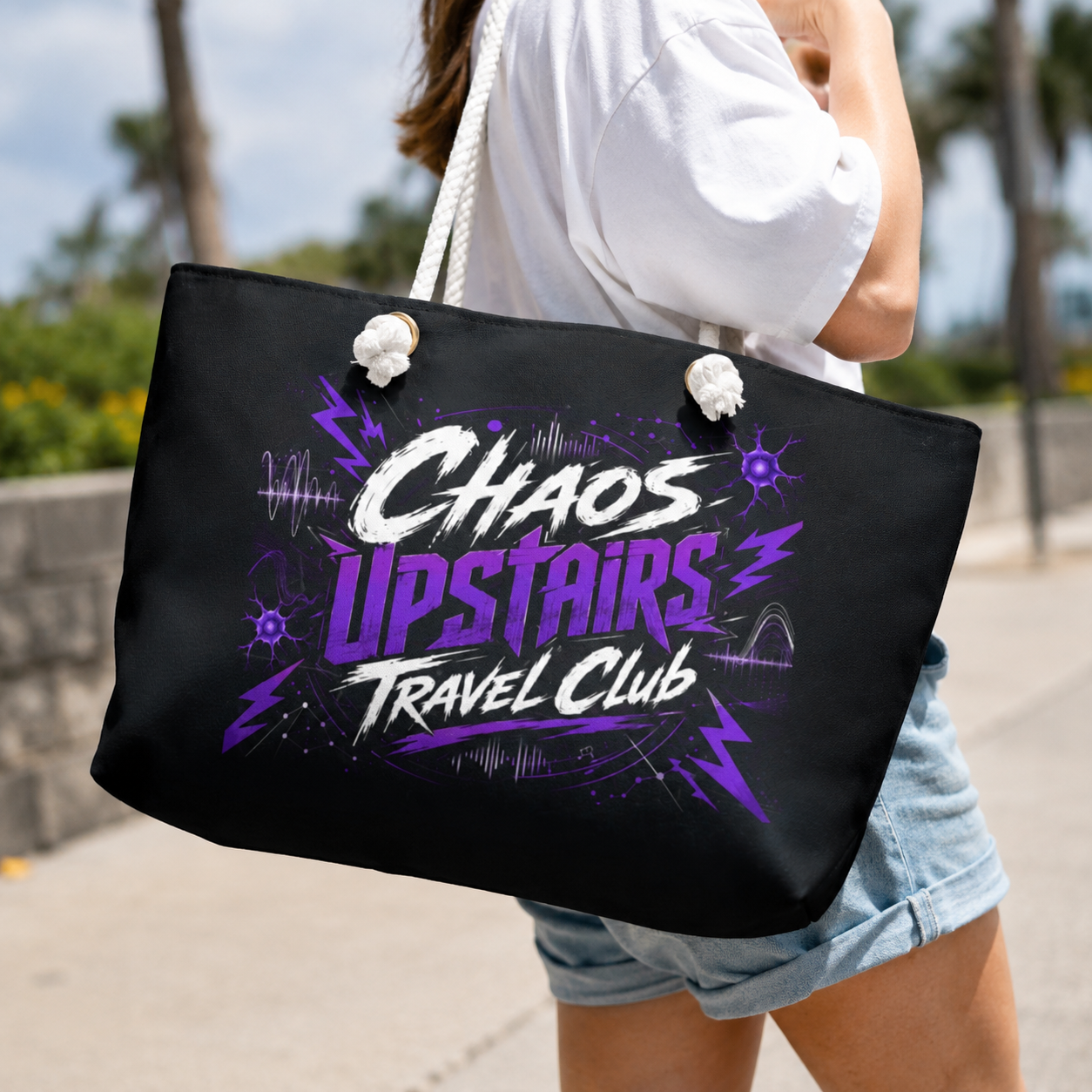 Chaos Upstairs Travel Club Weekender Bag