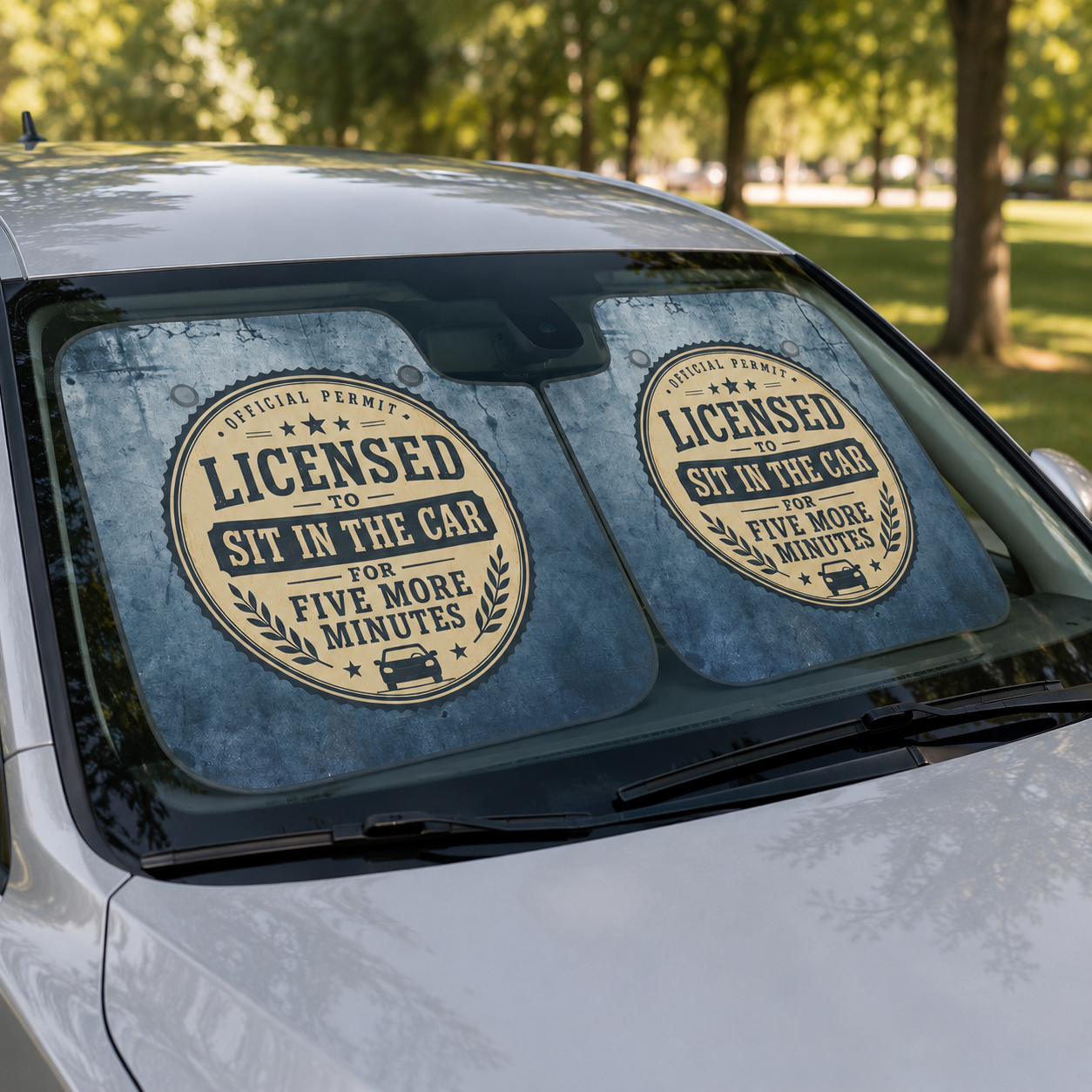 Licensed to Sit in the Car Sun Shades