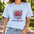 Chaos Upstairs Epilepsy Awareness T-Shirt | Funny Neurostrong Brain Graphic Tee