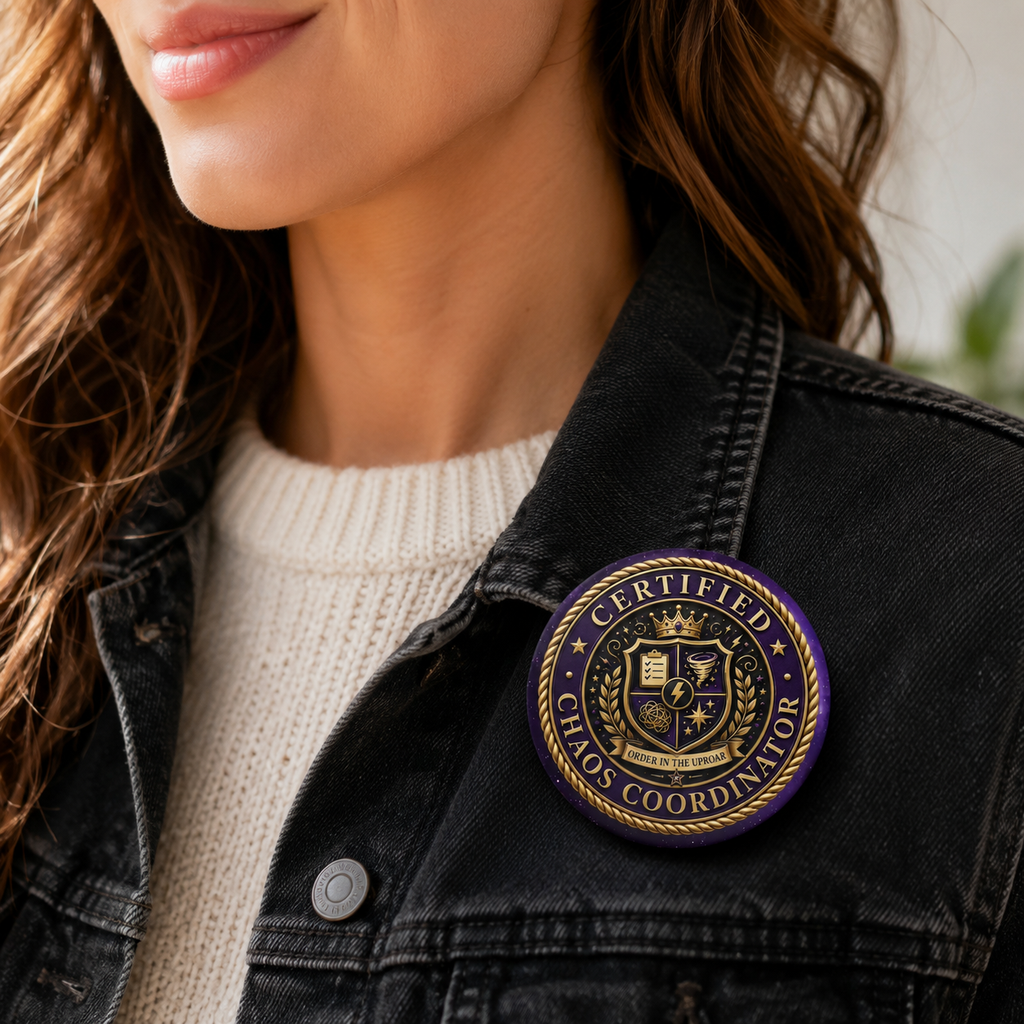 Certified Chaos Coordinator Pinback Button