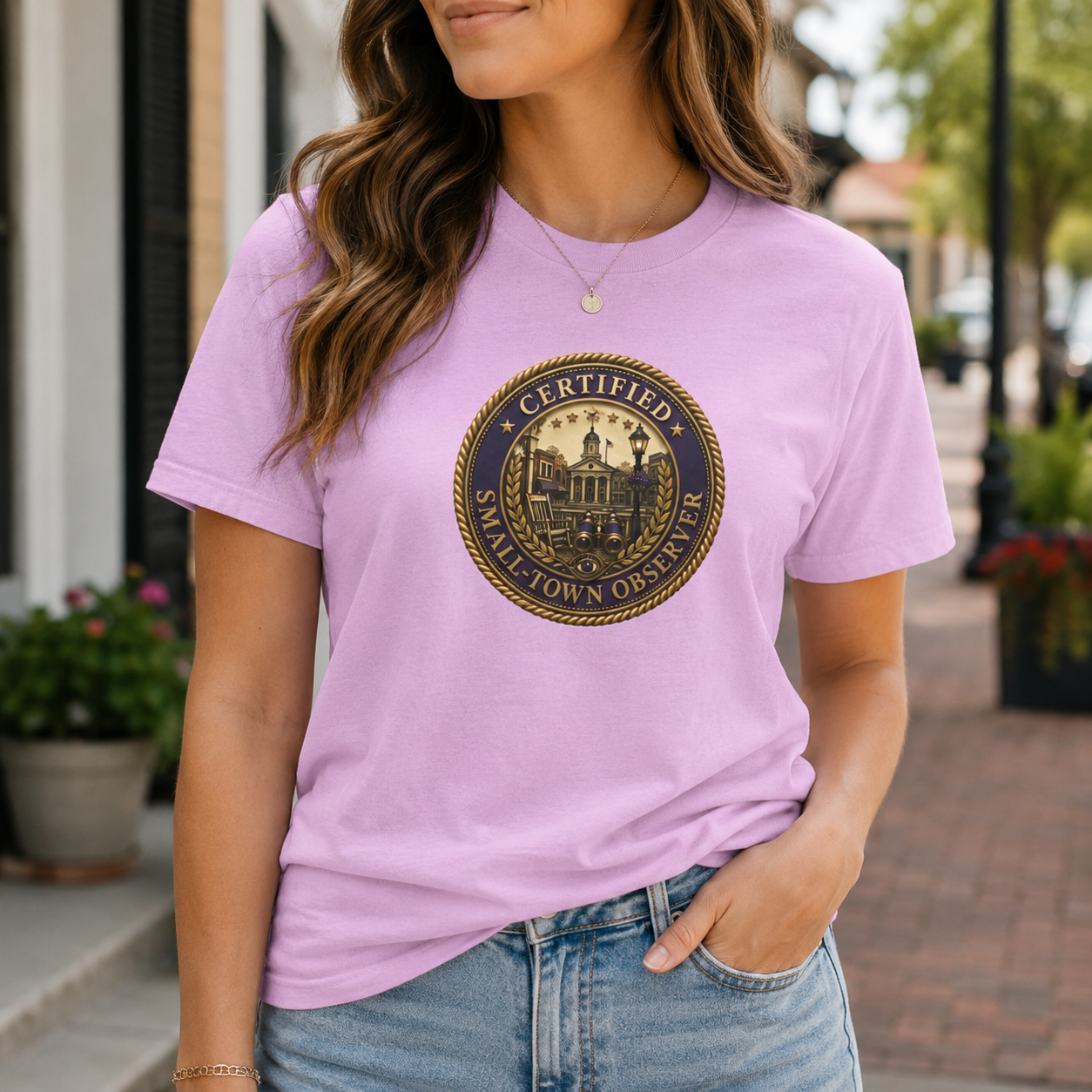 Certified Small-Town Observer Garment-Dyed T-Shirt