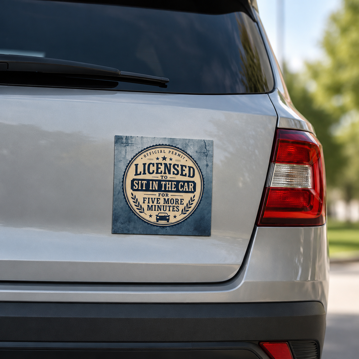 Licensed to Sit in the Car Magnet