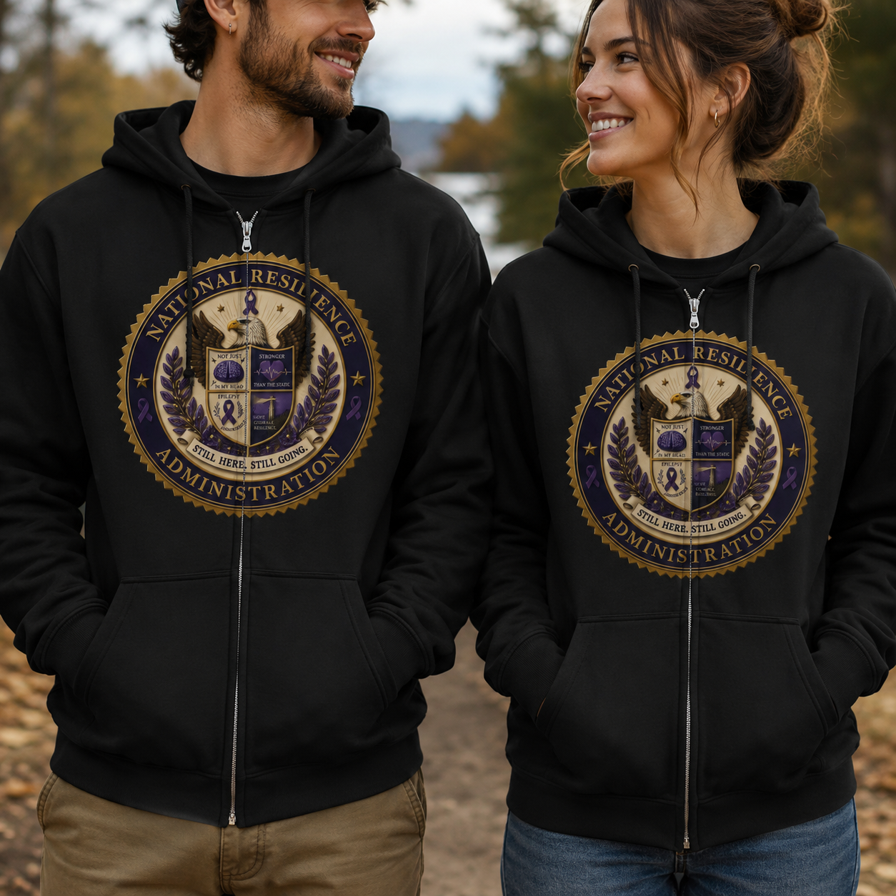 National Resilience Administration Full-Zip Hoodie | Still Here. Still Going.