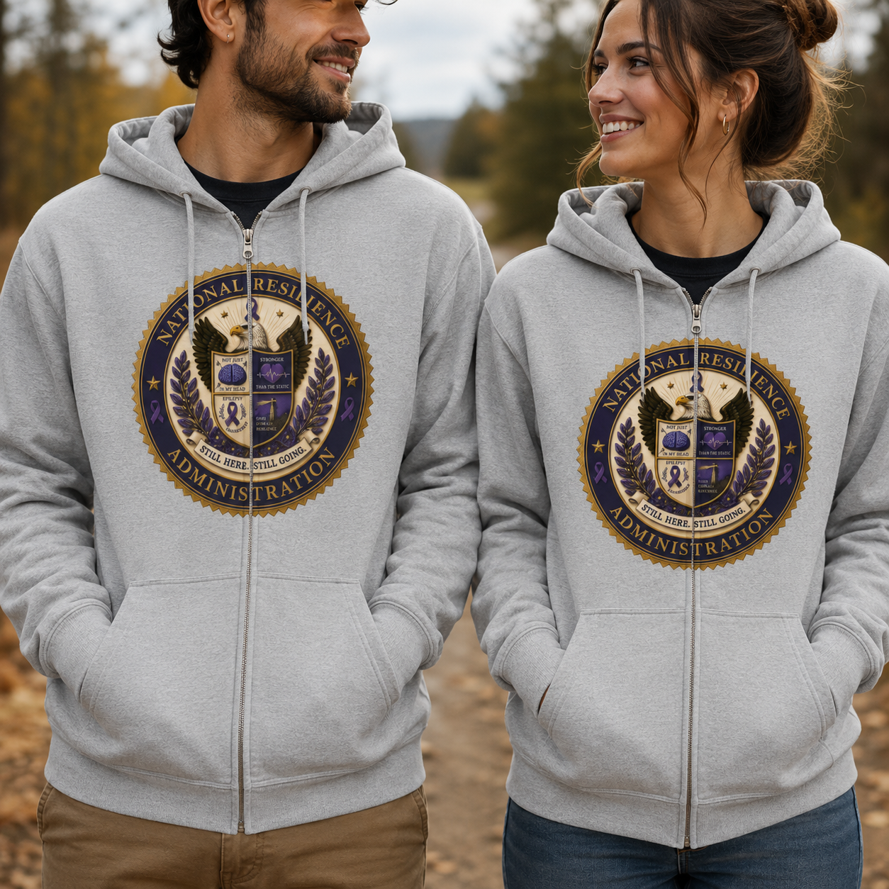 National Resilience Administration Full-Zip Hoodie | Still Here. Still Going.