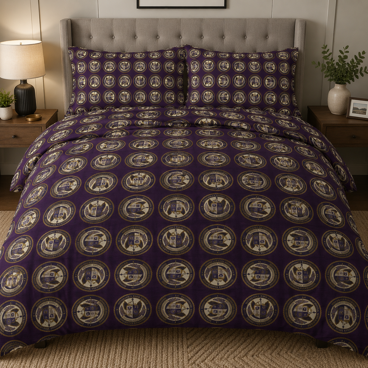 National Resilience Administration Cotton Duvet Cover Set | Epilepsy Awareness Bedding
