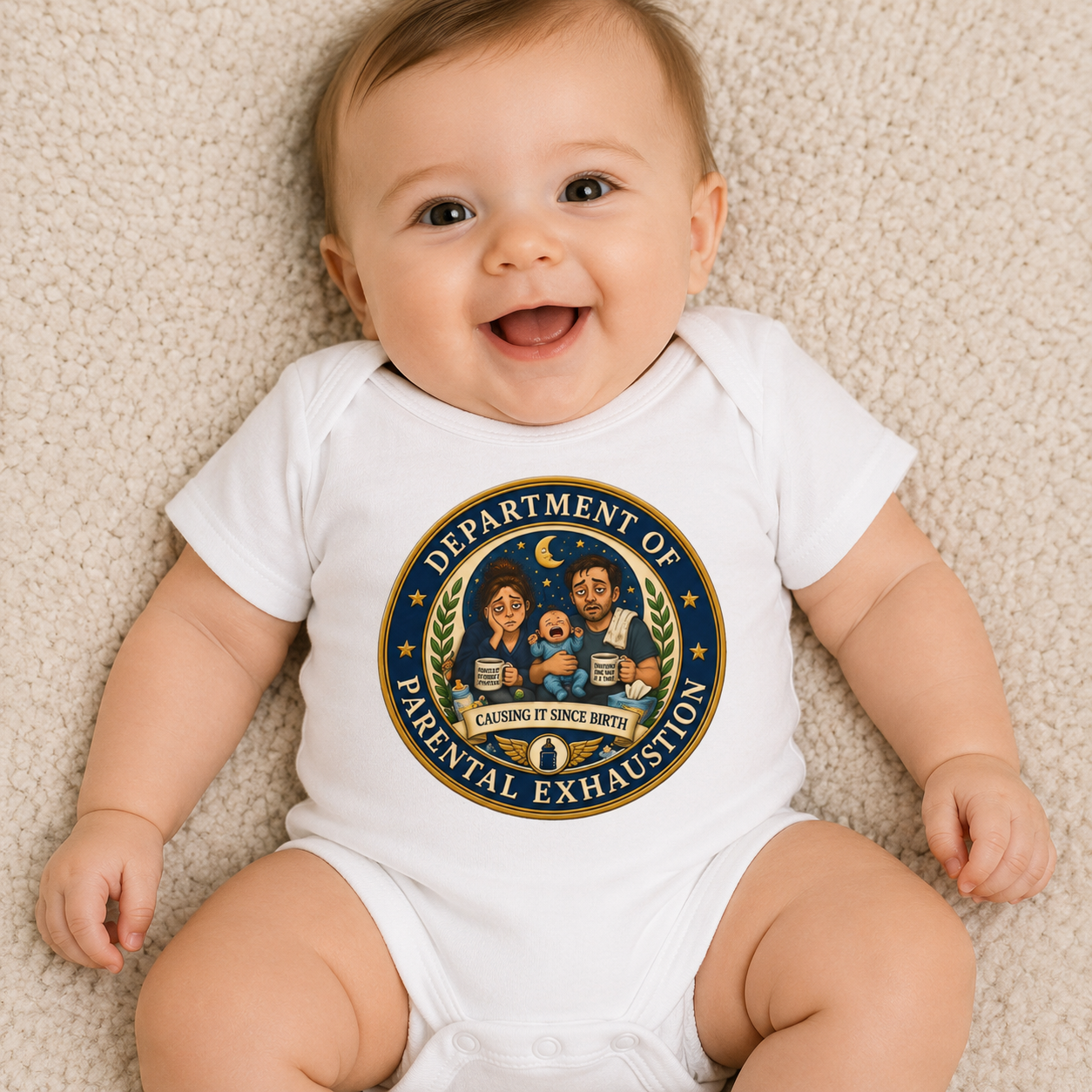 Department of Parental Exhaustion Infant Bodysuit | Baby Onesie