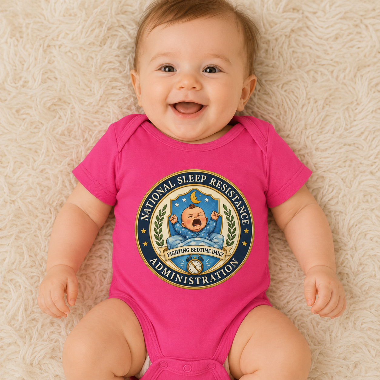 National Sleep Resistance Administration Infant Bodysuit | Baby Onesie