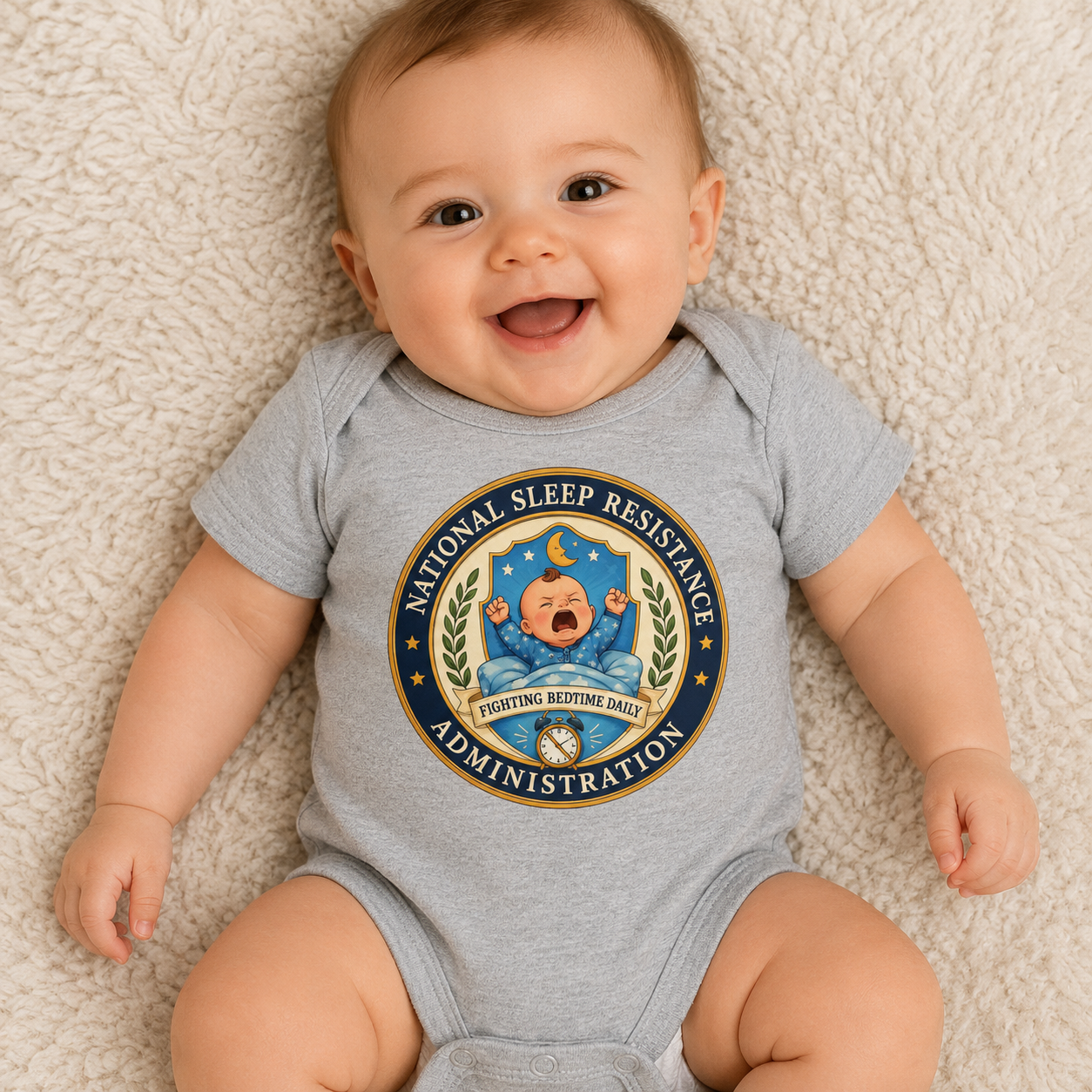 National Sleep Resistance Administration Infant Bodysuit | Baby Onesie