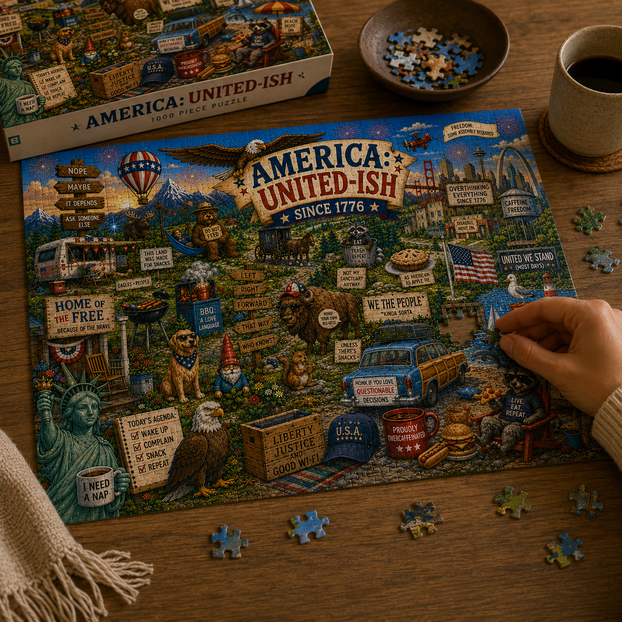 America: United-ish Since 1776 Puzzle | Funny Americana Jigsaw