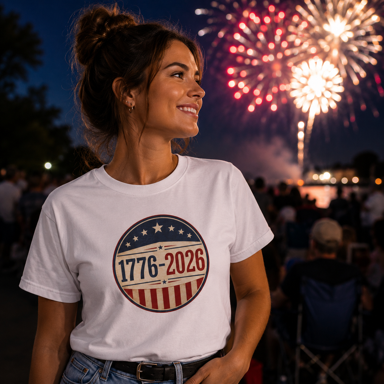 1776–2026 USA Patriotic T-Shirt | Vintage Americana Anniversary Tee