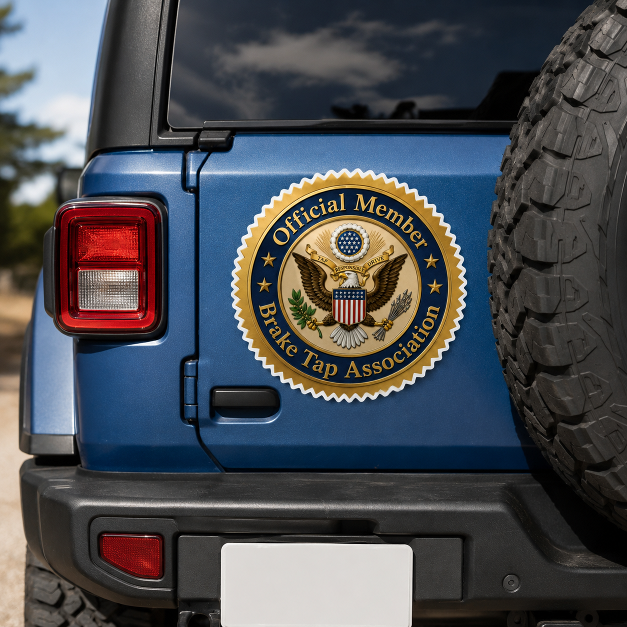 Official Member, Brake Tap Association Bumper Magnet | Funny Driver Badge Magnet