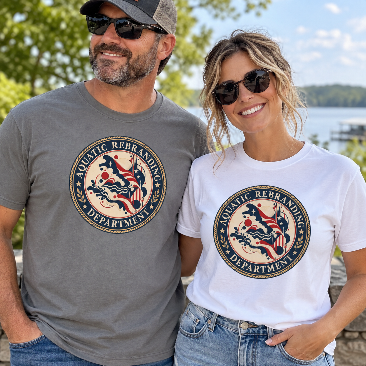 Aquatic Rebranding Department Garment-Dyed Unisex T-Shirt