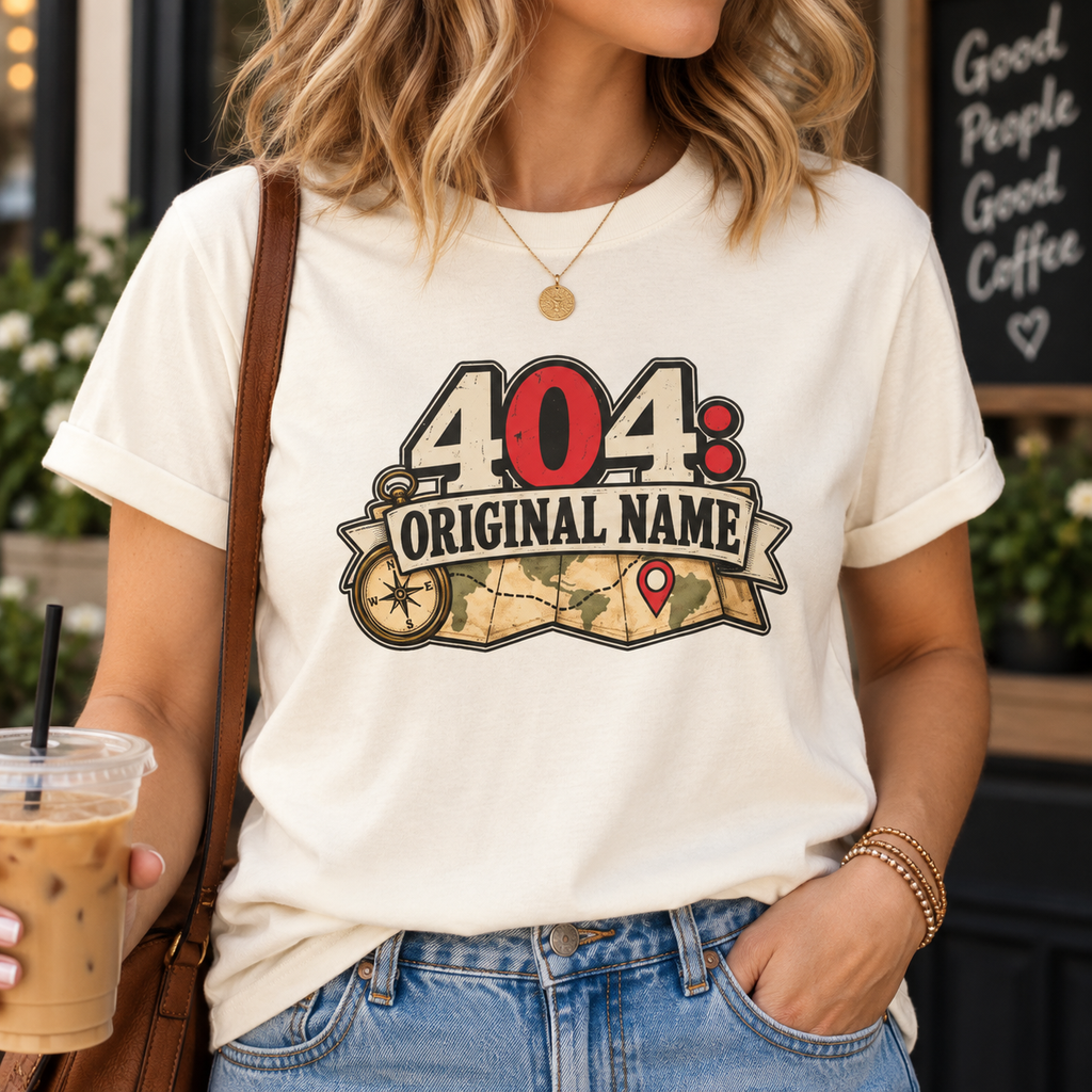 404: Original Name T-Shirt | Funny Geography Renaming Shirt