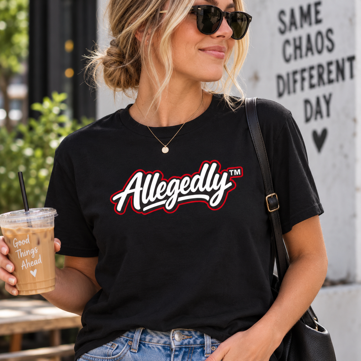 Allegedly™ Garment-Dyed T-Shirt | Funny Sarcastic Graphic Tee