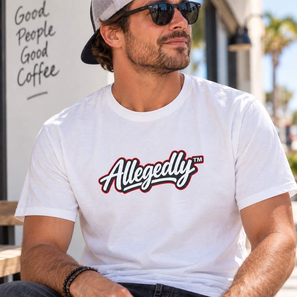 Allegedly™ Garment-Dyed T-Shirt | Funny Sarcastic Graphic Tee