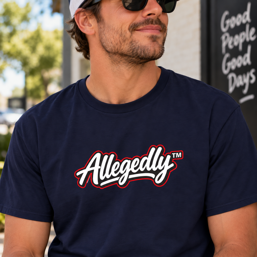 Allegedly™ Garment-Dyed T-Shirt | Funny Sarcastic Graphic Tee
