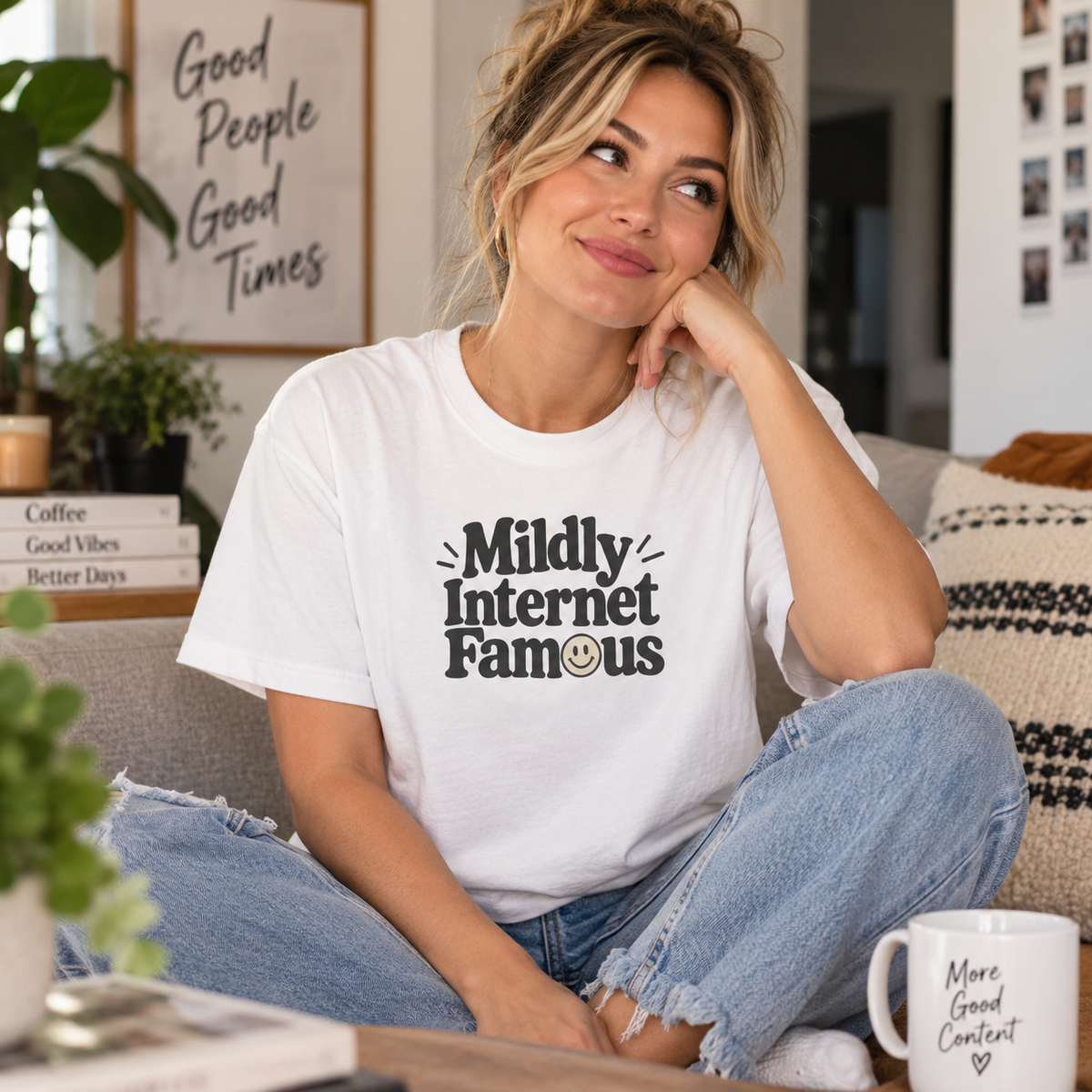 Mildly Internet Famous T-Shirt | Funny Social Media Tee